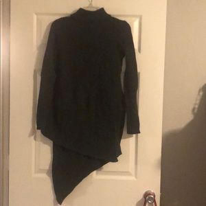 Split sided asymmetrical sweater